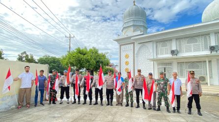 Penyebaran Bendera Merah Putih di Kawasan Gampong Lhong Raya